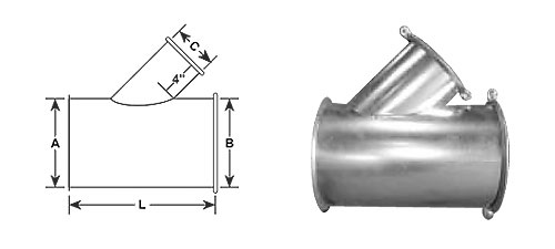 Degree Lateral Tee Sheet Metal Connectors Inc