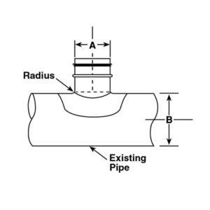 90 Degree Pressed Saddle Tap | Sheet Metal Connectors