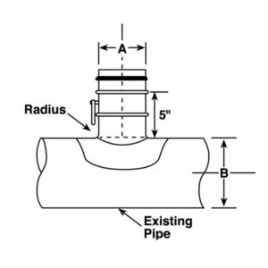 90 Degree Pressed Saddle Tap With Damper 