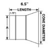 E-Z Tap Conical Takeoff Collar for Spiral Pipe