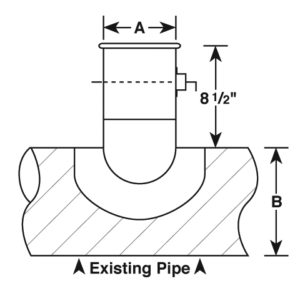 90 Degree Pressed Saddles with Volume Damper with E-Z Flange | Sheet ...