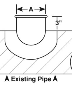 90 Degree Pressed Saddles No Damper with E-Z Flange | Sheet Metal ...