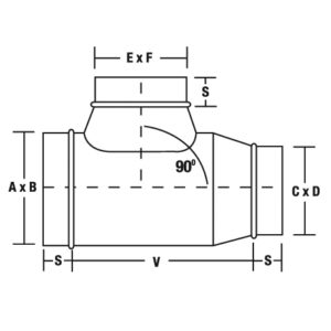 Reducing Conical Tee | Sheet Metal Connectors