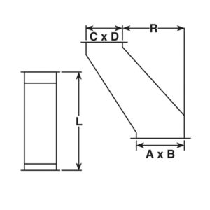 Duct Offset Reducer - Left or Right | Sheet Metal Connectors